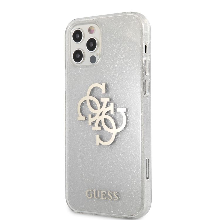 Karl Lagerfeld TPU Choupette Glitter Transparent Hard Case for Apple iPhone 12 / 12 Pro (6.1") - Clear