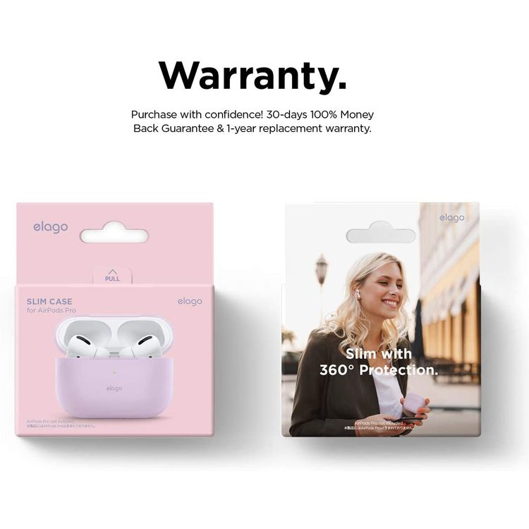 Elago Basic Slim Case for Apple Airpods Pro - Lavender
