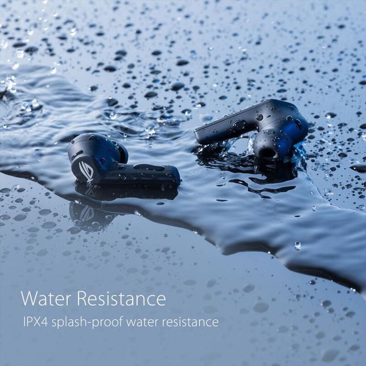 ASUS ROG Cetra True Wireless Earbuds with Active Noise Cancellation, Up to 5.5 Hours Battery Life, Bluetooth Version 5.0, Wireless & Type-C Charging, 60cm Charging Cable, RGB Lights, Built-in Microphone, Hybrid Multipoint - Black