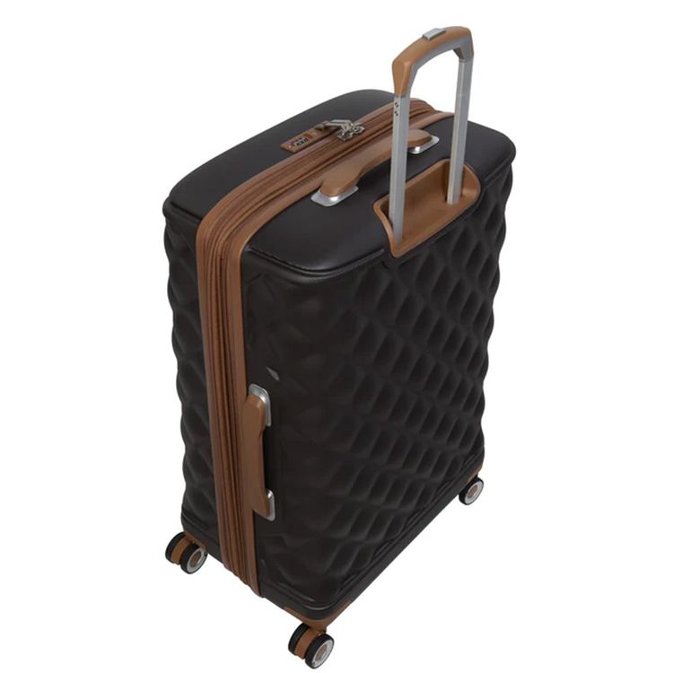 it luggage Indulging Unisex ABS Hard Case Luggage, Expandable Trolley Bag with 8x360° Spinner Wheels and TSA Lock - Medium / Coffee Bean