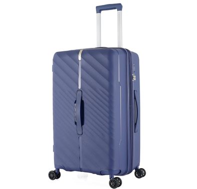 H.T Luggage Bag, Hard Case Polypropylene (PP) Material - Medium/Blue