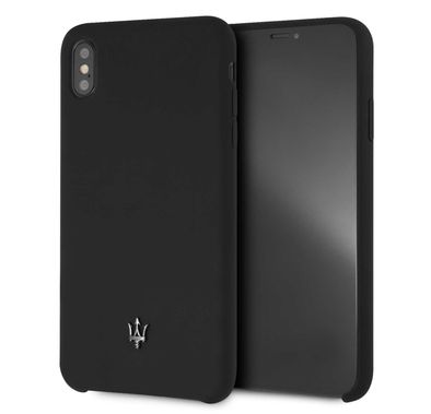 Maserati Silicone Hard Case for Apple iPhone Xs Max - Black