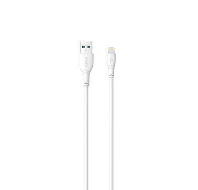 باوا كابل لايتنينج للشحن السريع والبيانات بي في سي 2.4 أمبير 3 متر / 9.8 قدم - أبيض