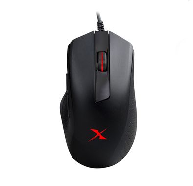 Bloody X5 Pro for RGB Esports Gaming Mouse with 3389 16K Optical Sensor, Anti-Slip Grip Handling, Wired Gaming Mouse with 4 Customizable Sensor Sensitivity - Black