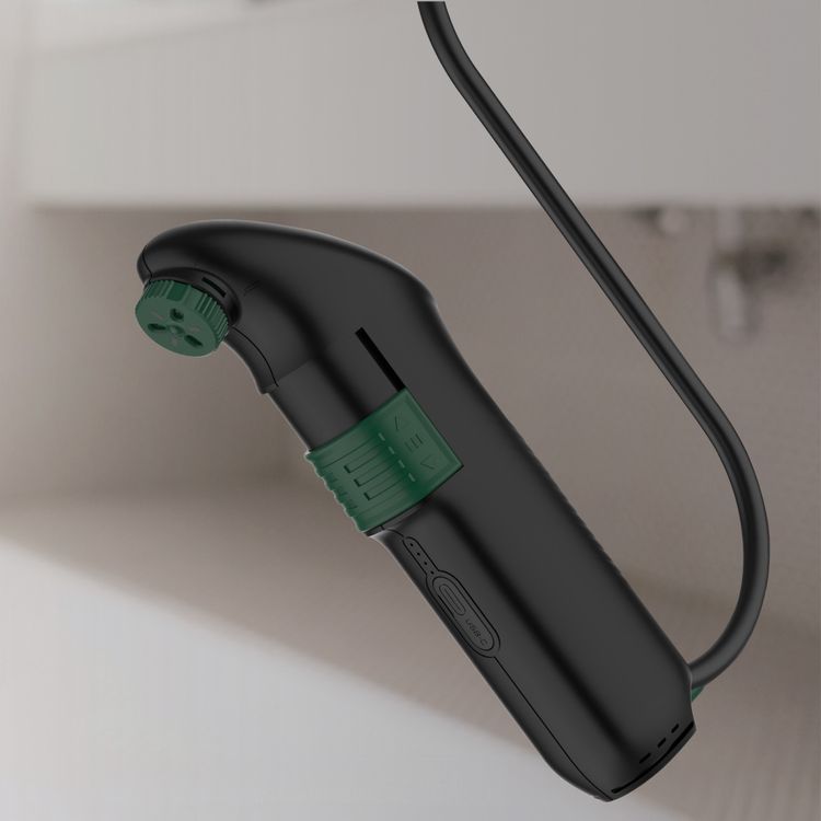 بيديت السفر المحمول من Green Lion برو بسعة خزان مياه 2.3 لتر، سرعتين لتدفق المياه، تدفق عمودي غير متقارب، مستوى مقاومة المياه IPX6، سعة بطارية 1600 مللي أمبير - أسود.