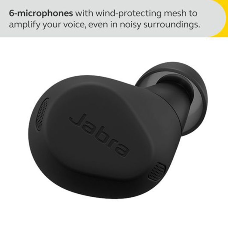 Jabra Elite 8 Active True Wireless Earbuds, Active Noise-Cancellation, Mono Mode, Up to 56 Hours Battery Life, Up to 10 m Operating Range, Up to 3 Hours Charging Time - Black