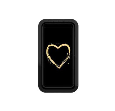 Handl Heart Mobile Stand Phone Grip - Black/Gold