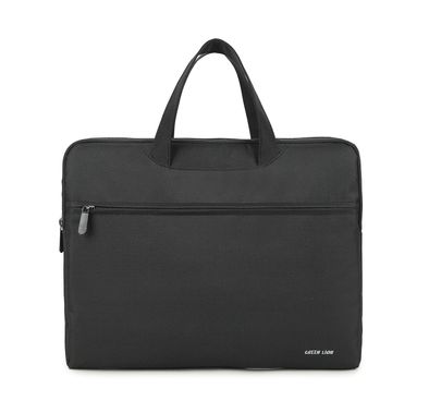 Green Lion Slim Guard 15.6" Laptop Sleeve Bag with Slim Profile, Ample Space, Travel Ready, Durable Zipper, Multiple Compartments, Lightweight Design,  Polyester 300D Material - Black