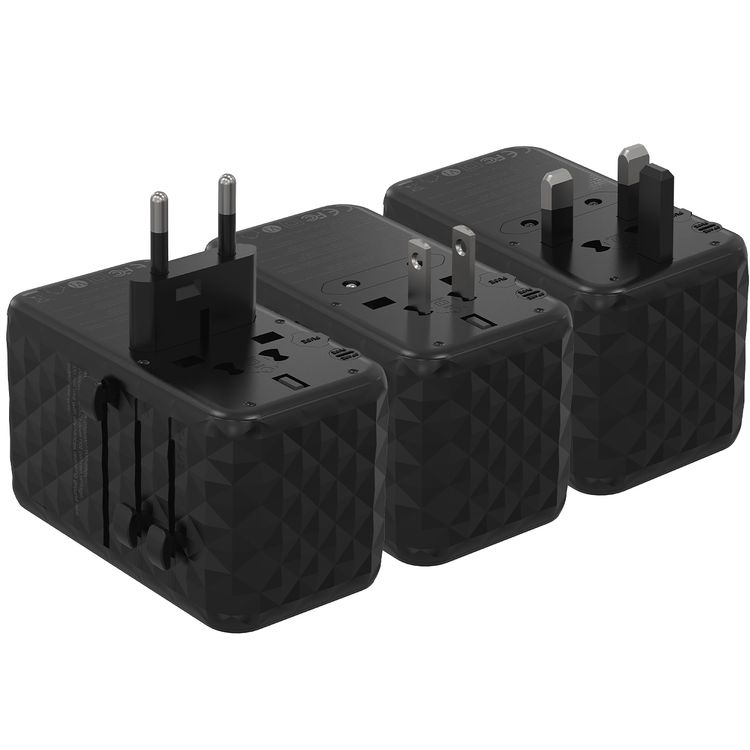 Powerology 4-Port Universal GaN Super Charger - Black