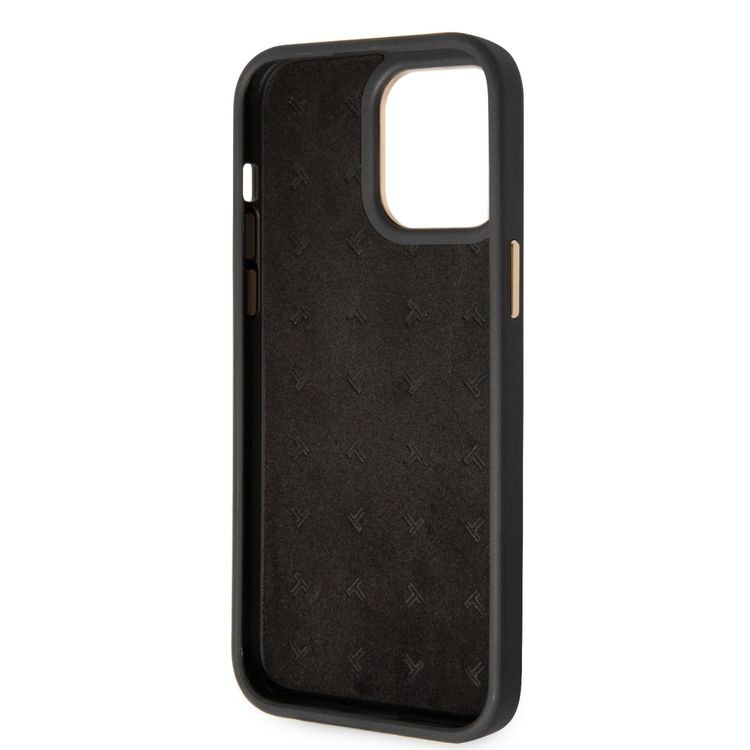 Tumi Women Smooth Leather Hard Case iPhone 14 Pro - Black