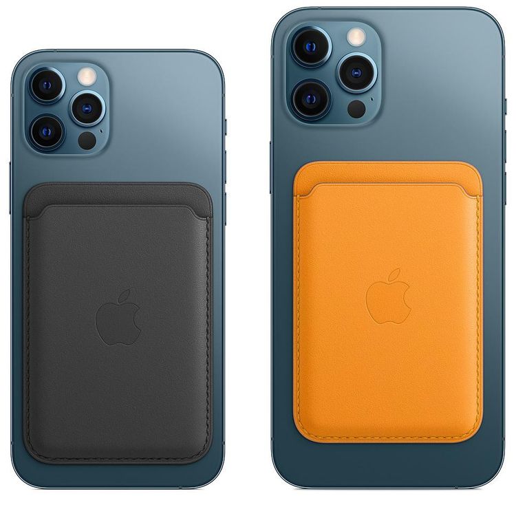 Apple Leather Wallet with MagSafe Compatible for iPhone - California Poppy