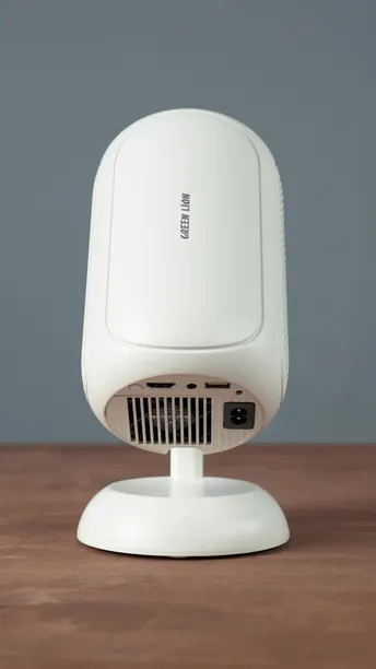 Green Lion Venus 4K Portable Projector, Elegant & Portable, Wireless/Wired Screen Casting, Support 4K Video Playback, Hidden Bracket Projector, HIFI Sound Quality, Flexible Installation, 1GB Ram & 8GB Rom - White