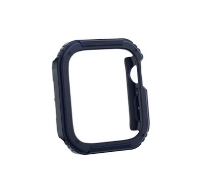 Green Lion Guard Pro Armor TPU Case with Glass for Apple Watch 44mm - Blue