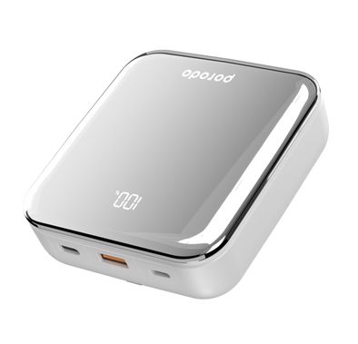Porodo Compact Power Bank 20000mAh with Out Cable USB-A, ...