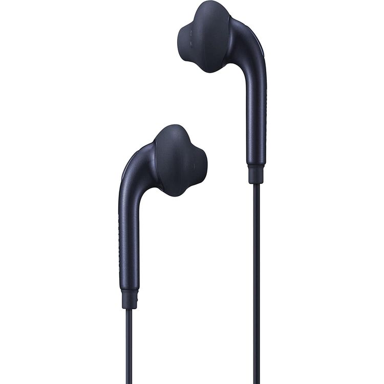 Samsung Hybrid In-ear Fit Earphones with Microphone, ( Ear Tip & Ear Wing Tip ) Wired Headset with High-quality Sound, 3.5mm Headphone Connector, 1.2m Cable - Black
