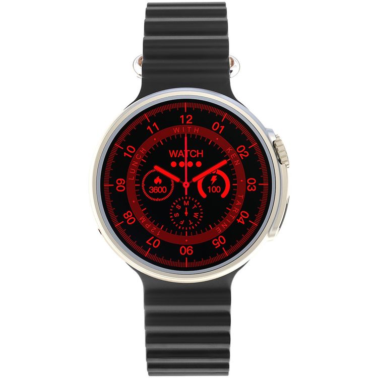 Porodo Ultra Evo Smart Watch 1.51" Wide Touch Screen - Black