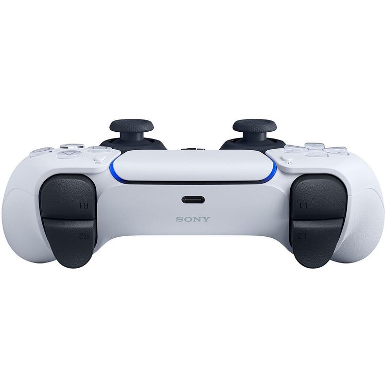 Sony PS5 PlayStation Dual Sense Wireless Controller with Built-in Microphone & Speaker, Haptic Feedback, 14 Keys Total, Adaptive Triggers, Motion Sensor - White