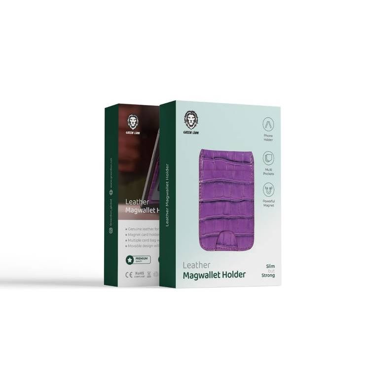 Green Lion Leather Magwallet Holder - Purple