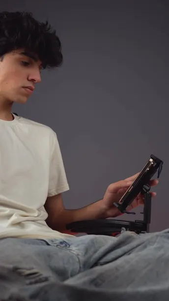 Porodo HS03 Universal Adjustable Table & Phone Mount in UAE | Horizontal & Vertical - Black Color | (PD-HSM03-BK)