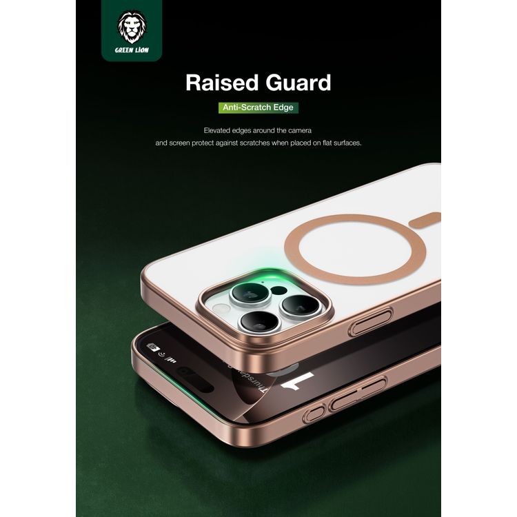 Green Lion Matte Pro Magsafe Case for iPhone 16 Pro, Nano UV Tech , Anti-Scratch Edge, Anti-Fingerprint, Ultra Slim - Desert