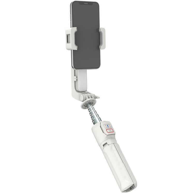 Porodo Ati-Shake Gimbal مع تحكم مركزي قابل للتدوير - أبيض