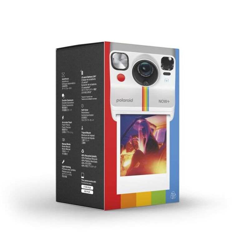 Polaroid Now+ 2nd Generation Bluetooth Connected App Controlled  | White