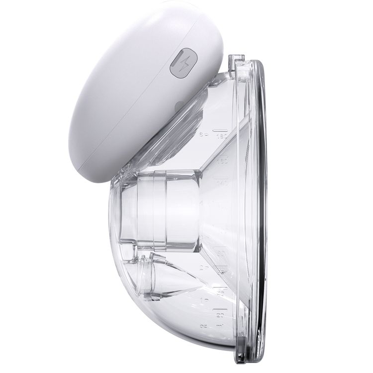 Porodo Lifestyle Wearable Motorized Breast Pump with 180mL Container Capacity, Hands-Free Milk Expression, 3 Hours Working Time, 24mm Flange Size, 1200mAh Battery Capacity - White