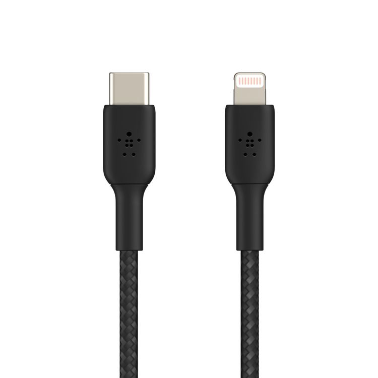 Belkin CAA004BT1MBK Boost Charge Braided USB-C with Lightning Connector 1m / 3.3ft - Black