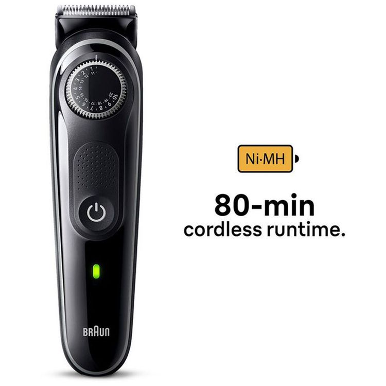 Braun BT3440 Beard Trimmer with Precision Wheel - Black