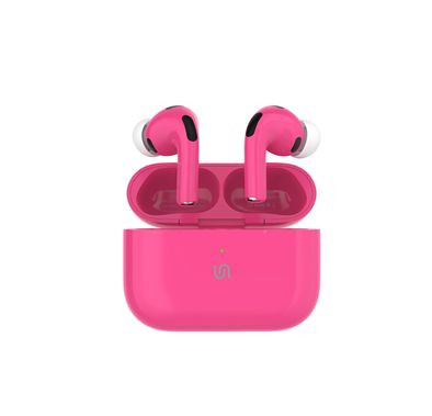 Porodo ANC Earbuds Pro III, 13mm Driver Size, 300mAh Charging Case & 30mAh Earbuds Battery, 25dB Noise Reduction, Voice Assistant, Up to 5 Hours Play Time, 25m Transmission Range - Pink