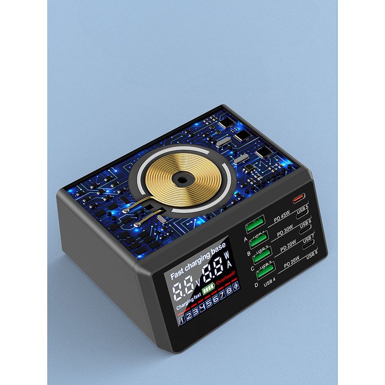 Porodo Multi-Port Charging HUB Real-Time  - Black