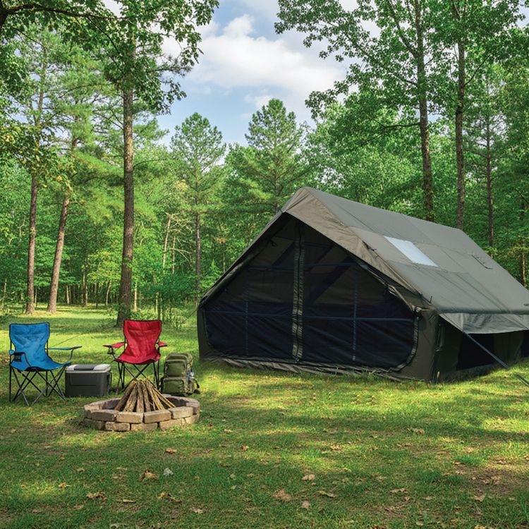 Green Lion GT-8X Inflatable Camping Tent with Carry Bag, 6-8 People Capacity, 2-3 Minutes Inflation Time, Wind & Tear Resistant, Dual-Door, 420D Oxford Material, UV Protection - Green