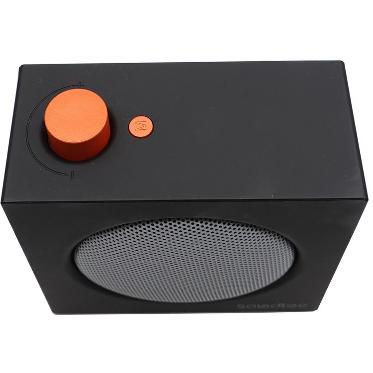 Porodo Mini VibeBox Portable Bluetooth Speaker with TF Card Slot, Up to 6 Hours Play Time, Bluetooth Version 5.4, 10m Transmission Range, 5W Rated Power, Powerful Stereo Sound, Multi-Function Control - Black