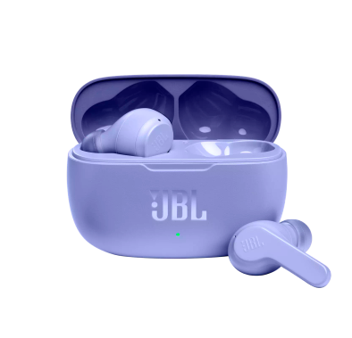 JBL Wave 200TWS True Wireless In-Ear Headphones with Touch Control Calls & Voice Assistant, Deep Bass, 20-hours Playback, Bluetooth Earbuds Purple