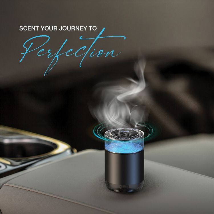 موزع العطر فيلورا من جرين ليون مع تحكم باللمس، أضواء أجواء، وقت تشغيل 4 ساعات، منفذ شحن Type-C، 4 أوضاع رش، رش 1000 مرة.