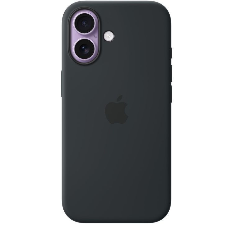 Apple iPhone 17 Silicone Case with MagSafe, Anti-Scratch, Drop Protection, Soft Microfiber Lining, Built-in Powerful Magnets - Black