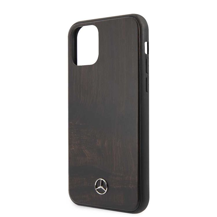 CG MOBILE Mercedes-Benz RoseWood Hard Phone Case for iPhone 11 Officially Licensed - Brown