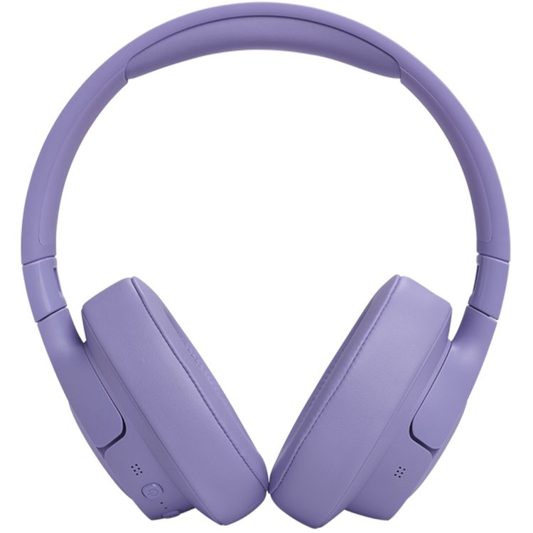 JBL Pure Bass Sound Wireless Over-Ear Headphones, Hands-Free Call, Detachable Cable, Built-in Microphone, Adaptive Noise Cancelling - Purple
