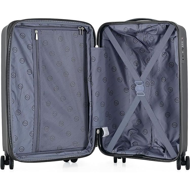 H.T Luggage Bag, Hard Case Polypropylene (PP) Material - Small/Black
