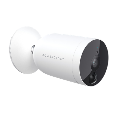 Powerology Wi-Fi Smart Outdoor Wireless Camera - White