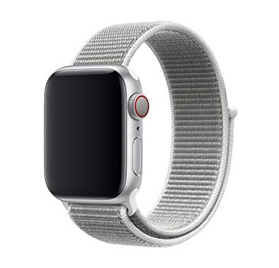Devia Watch Strap Deluxe Series Sport3 Band, Smooth Replacement Wrist Band Strap Compatible For Apple Watch 38/40mm - Silver