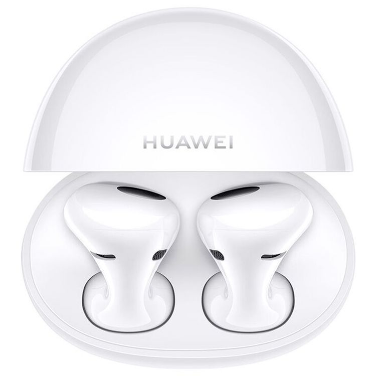 Huawei Freebuds 5 True Wireless Earbuds, Active Noise Cancelation, Up to 30 Hours Music Playback, USB Type-C Charging Port - Ceramic White