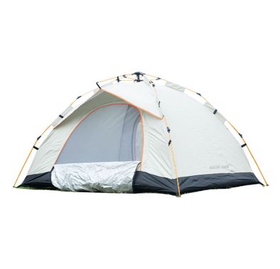 Green Lion GT-3 Camping Tent, Capable of Fitting 3-4 People, Portable & Lightweight Design, Easy to Assemble, UV Protection, Waterproof, Windproof Rope - Beige