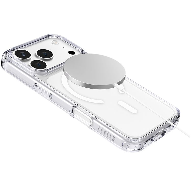 Levelo Clara Clear Case with MagSafe Compatibility for iPhone 17 Pro Max, Enhanced Camera & Screen Protection, Precision Fit, Shock-Resistant Bumper, Ever-Clear Technology, Drop-Tested - Transparent