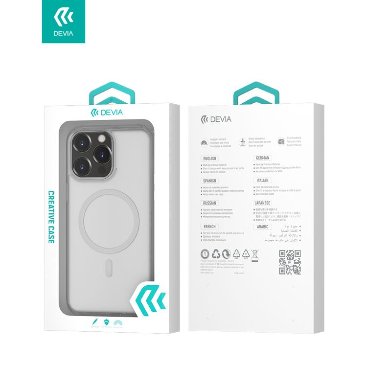 Devia Pure Clear Magnetic Shockproof Case iPhone 14 Pro Max - Clear