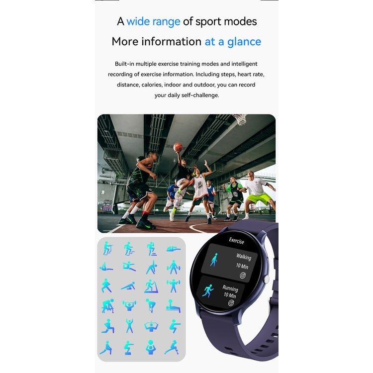 ساعة ذكية Green Lion GT-FIT، تتبع النشاط، مراقبة النوم، زر دوار، عمر البطارية من 5 إلى 7 أيام، أوضاع رياضية متعددة، مقاومة للماء، وقت استعداد 35 يومًا، إشعارات المكالمات/الاجتماعات