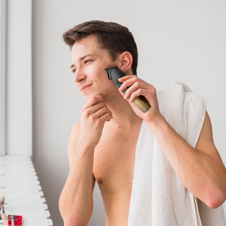 Green Lion Edge X Hair Clipper with 9000RPM Motor, Type-C Charging, Battery Indicator, Ergonomic Design, Powder Metallurgy Blades, 2000mAh Battery Capacity - Gold / Black