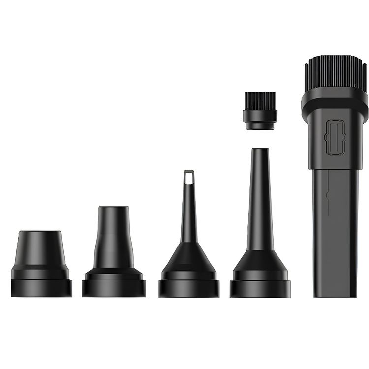 LePresso Espressovac Portable Vacuum Cleaner with Multiple Attachments, 2500mAh Battery, 17-Minute Run Time on High Mode, 75dB Noise Level, Compact & Lightweight Design - Black