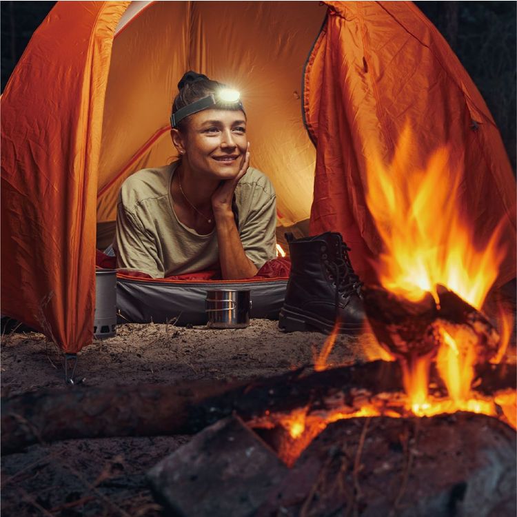 Lifestyle By Porodo Smart Outdoor Headband Light - Black