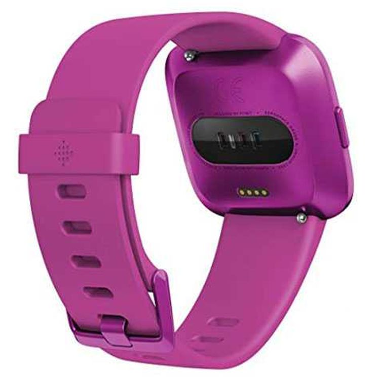 Fitbit FB415PMPM Versa Lite Edition Fitness Wristband with Heart Rate Tracker (FB415PMPM) - Mulberry/Mulberry
